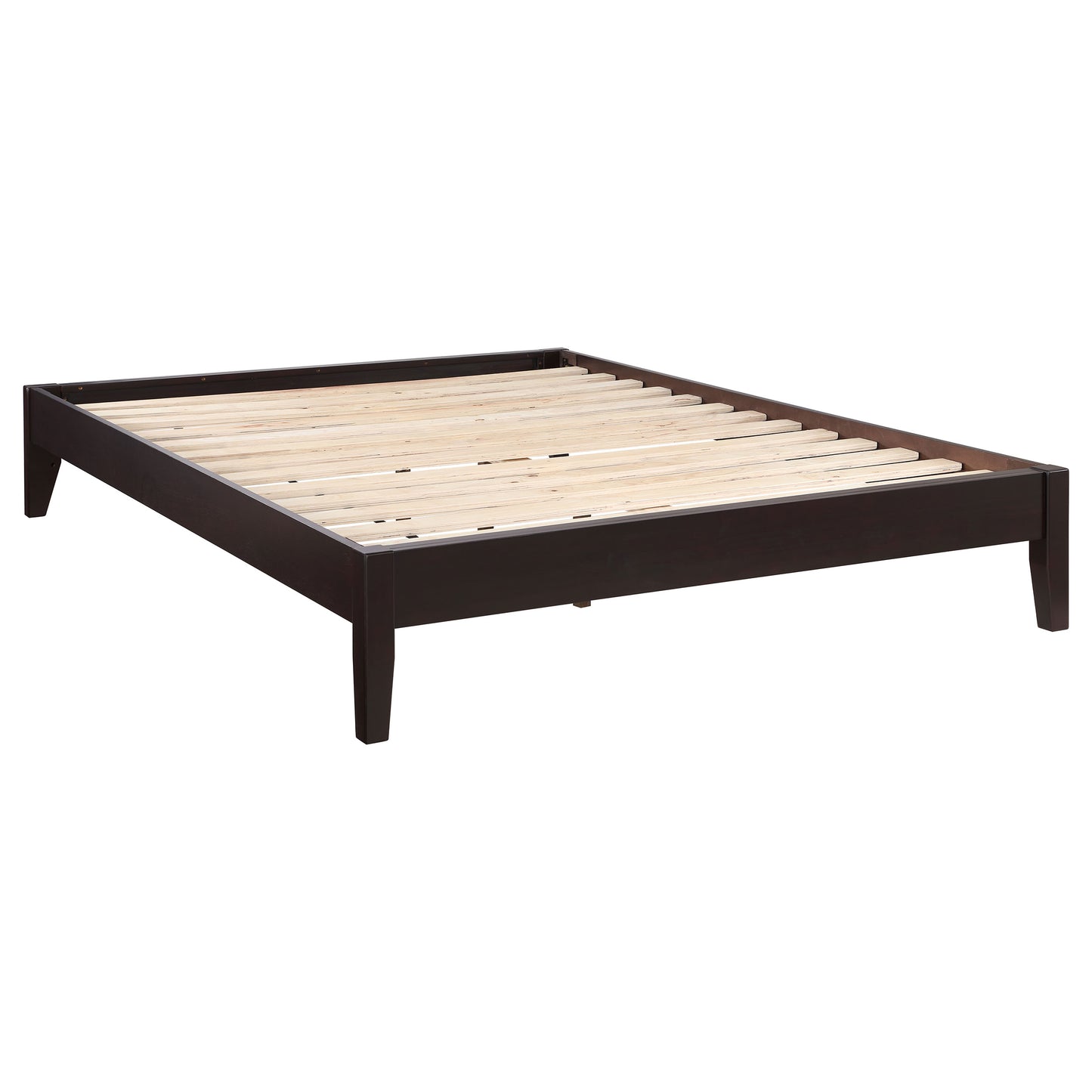 Cama de plataforma universal Hounslow Eastern King color capuchino
