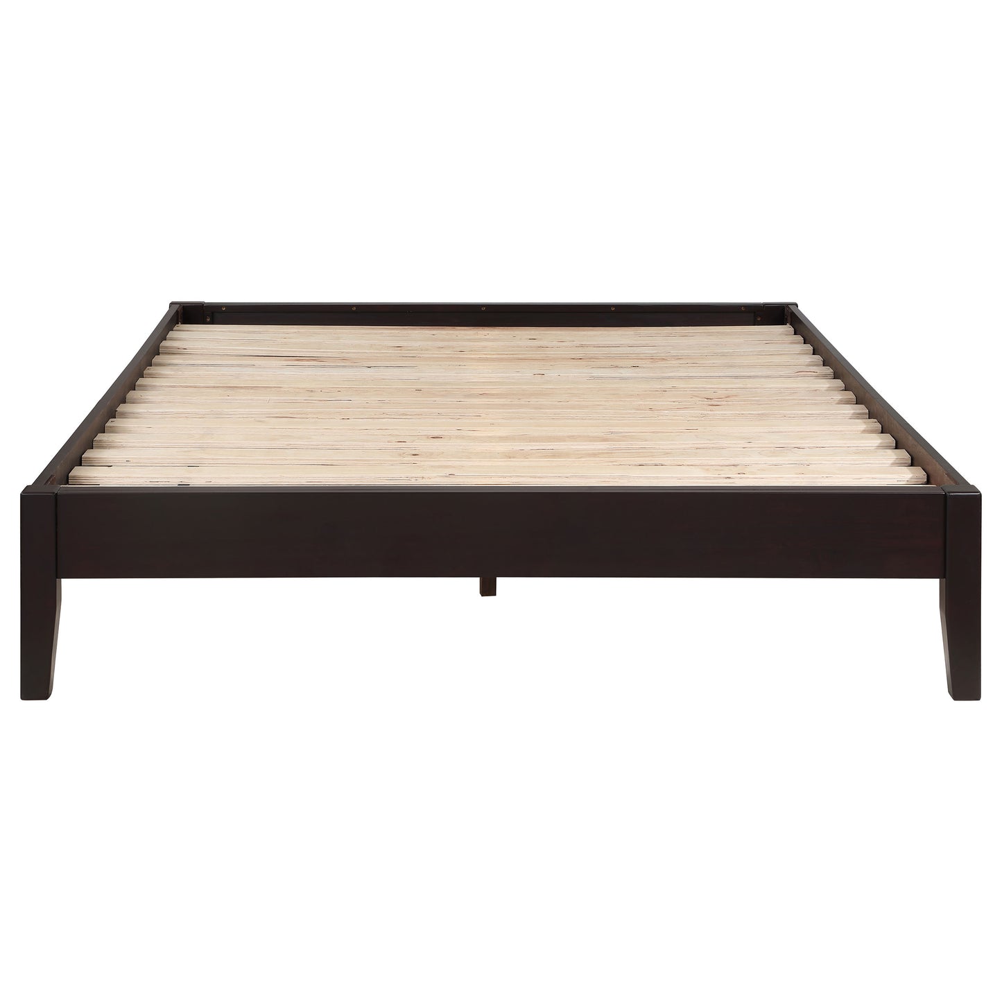 Cama de plataforma universal Hounslow Eastern King color capuchino