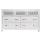Juego de dormitorio California King de 4 piezas Barzini blanco