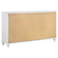 Juego de dormitorio California King de 4 piezas Barzini blanco