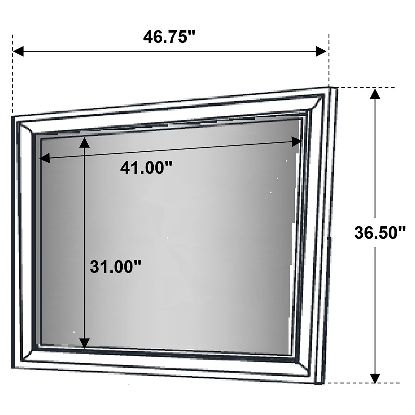 Juego de dormitorio California King de 4 piezas Barzini blanco