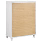 Juego de dormitorio California King de 5 piezas Barzini blanco