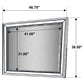 Juego de dormitorio California King de 5 piezas Barzini blanco
