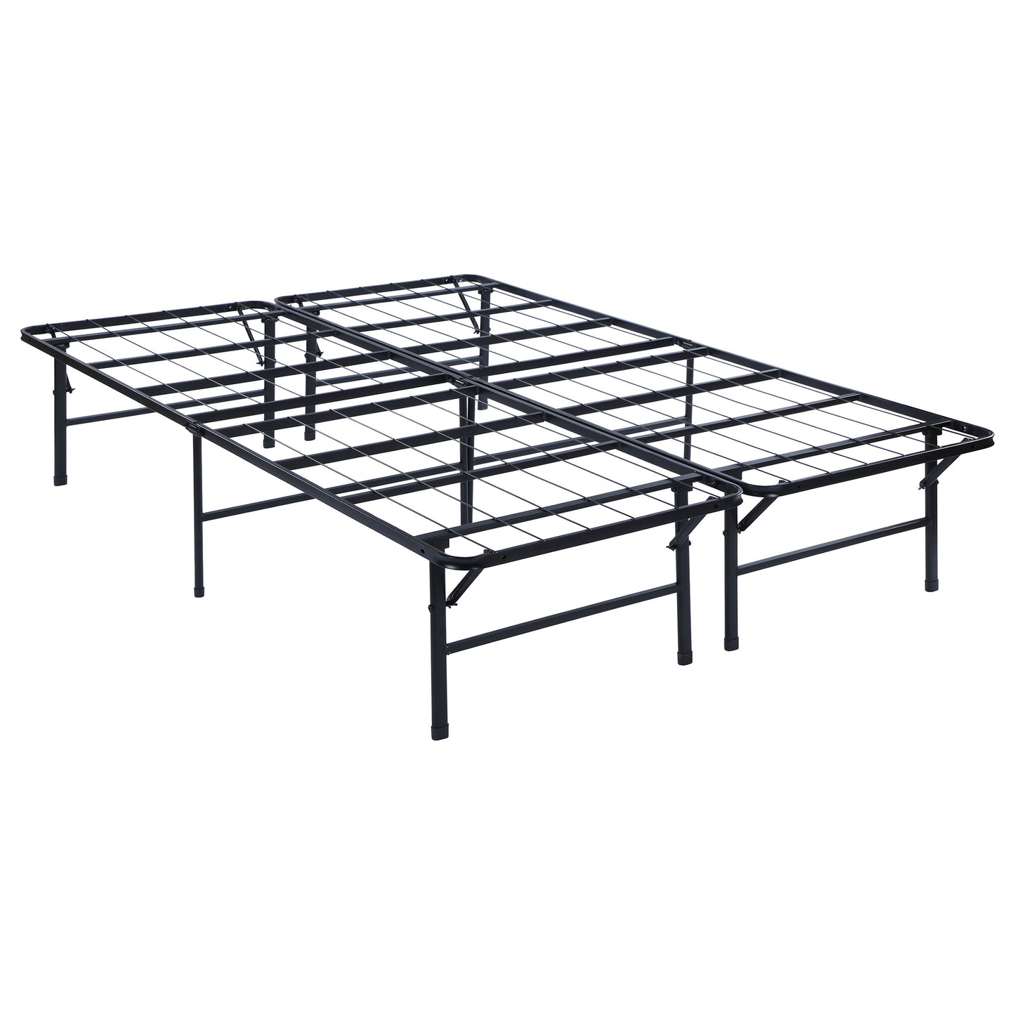 Plataforma de soporte para colchón Mabel Metal Eastern King, color negro