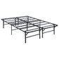 Plataforma de soporte para colchón Mabel Metal Eastern King, color negro