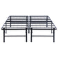 Plataforma de soporte para colchón Mabel Metal Eastern King, color negro