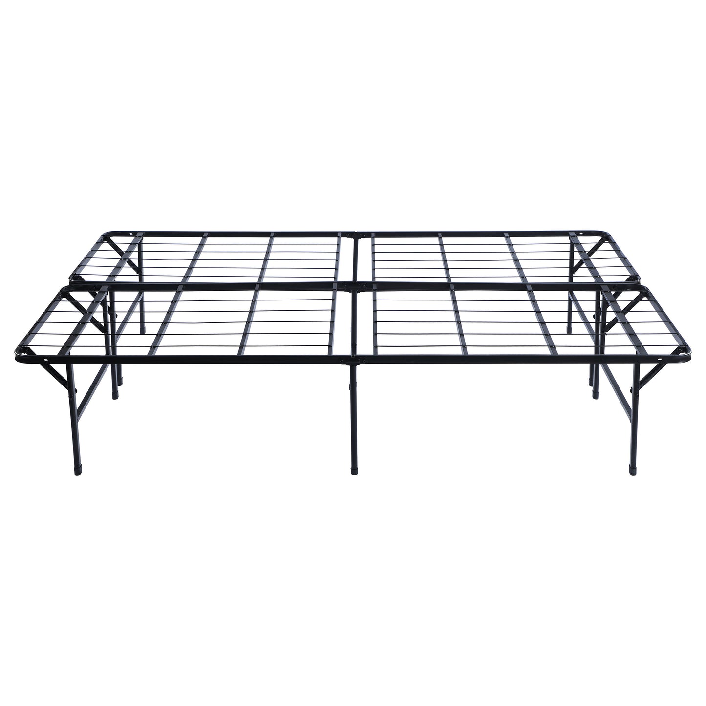 Plataforma de soporte para colchón Mabel Metal Eastern King, color negro