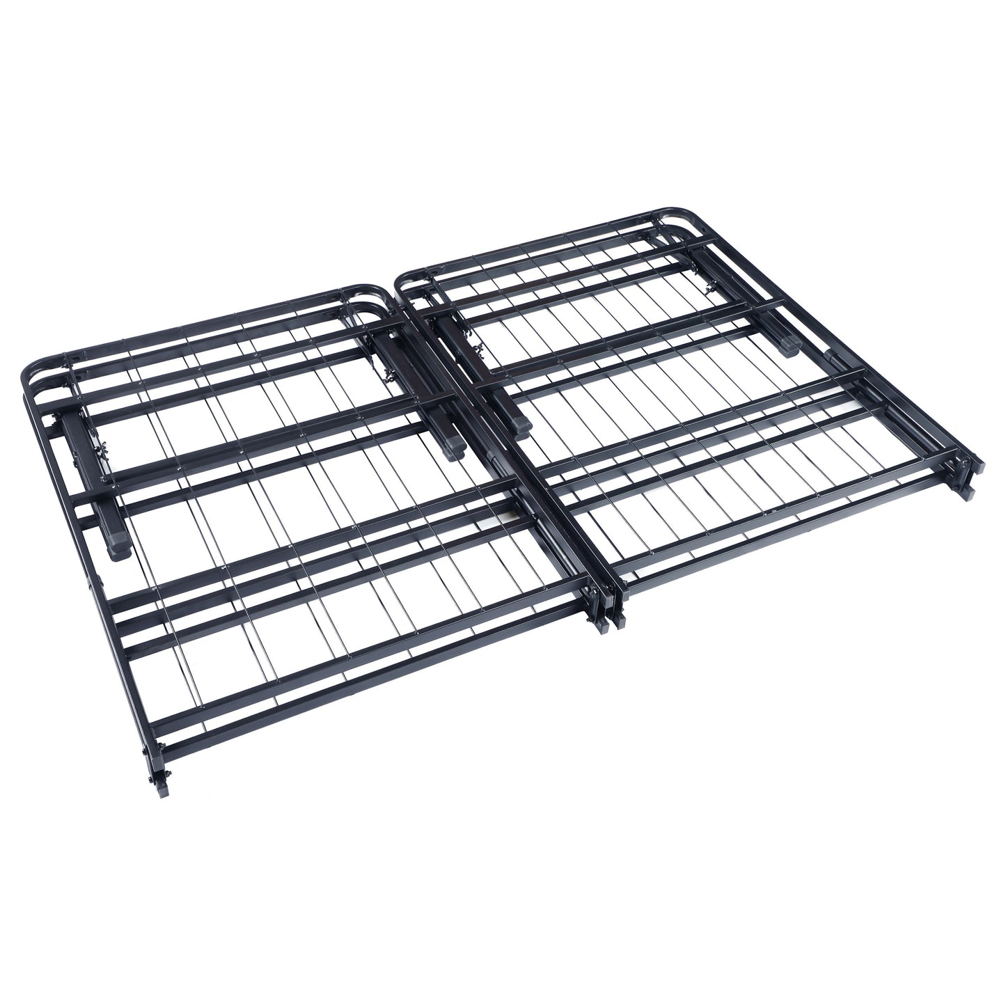 Plataforma de soporte para colchón Mabel Metal Eastern King, color negro