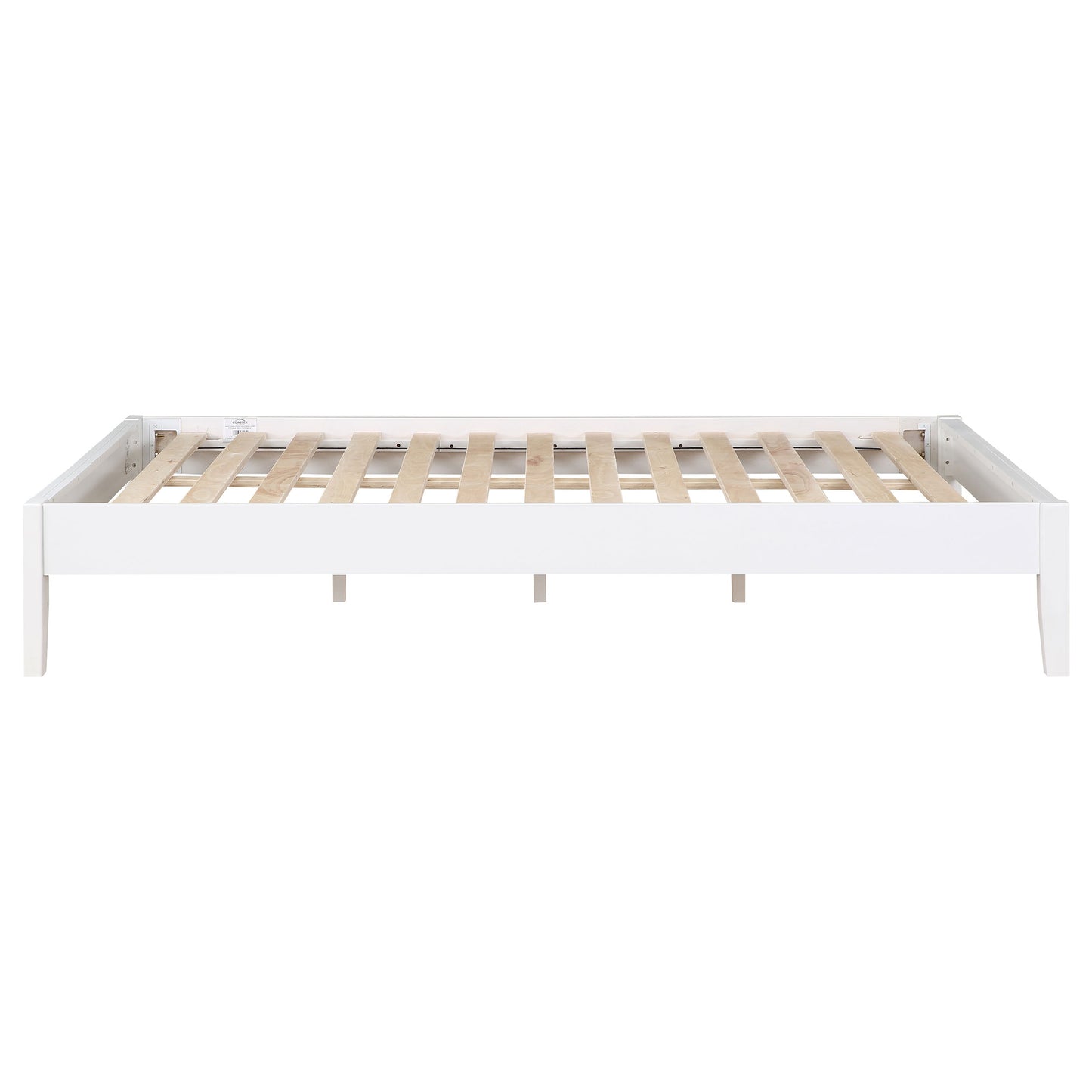 Cama de plataforma universal Hounslow Eastern King, color blanco