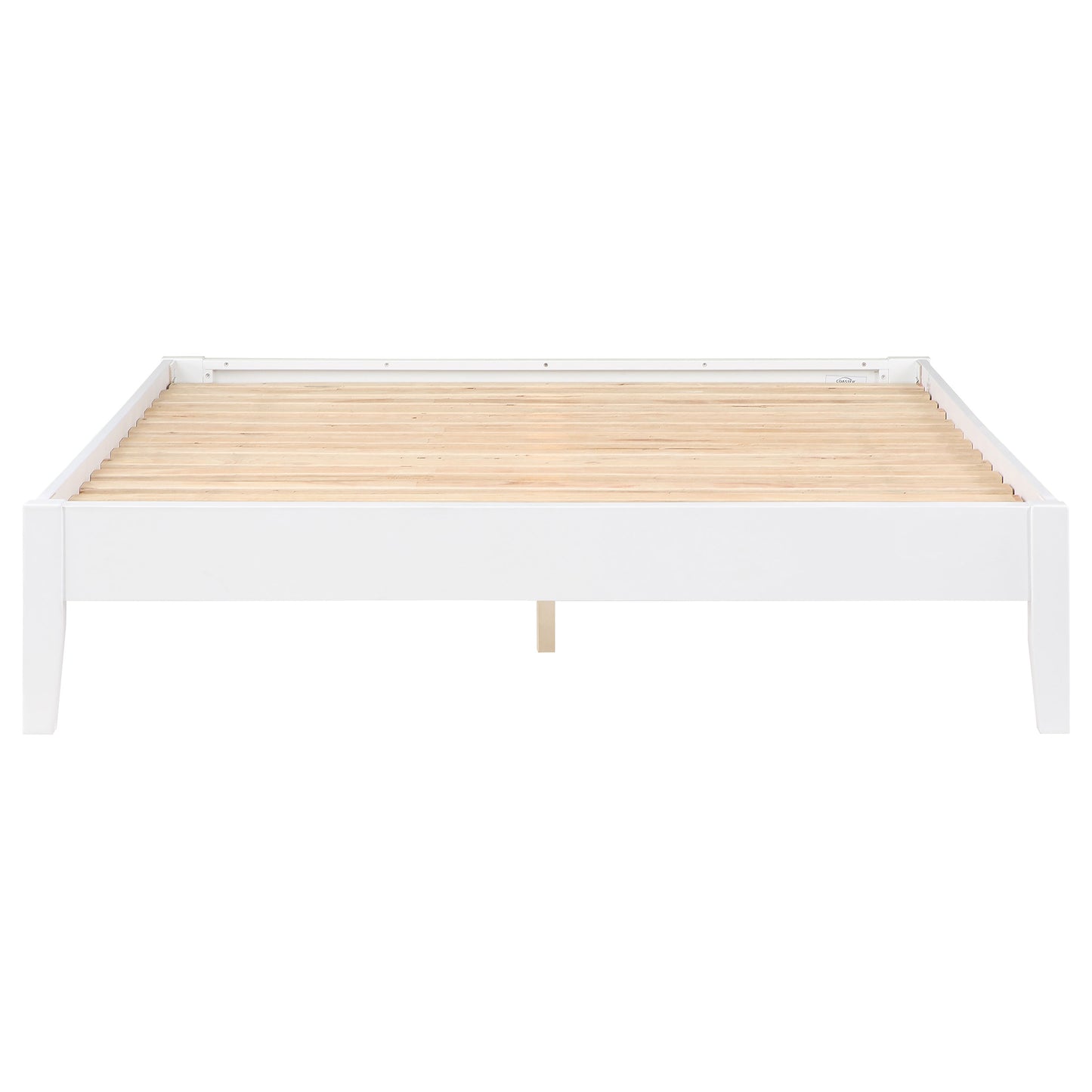 Cama de plataforma universal Hounslow Eastern King, color blanco