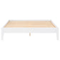 Cama de plataforma universal Hounslow Eastern King, color blanco