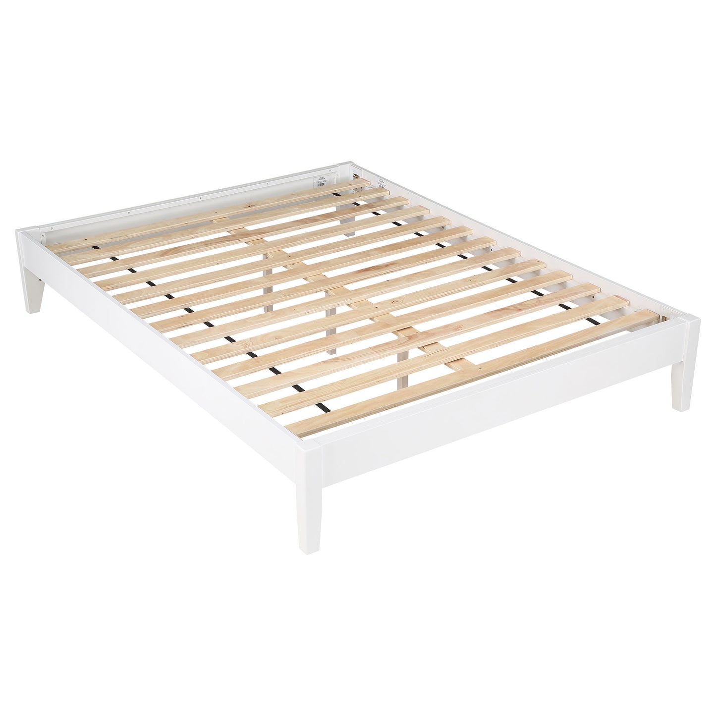 Cama de plataforma universal Hounslow Eastern King, color blanco