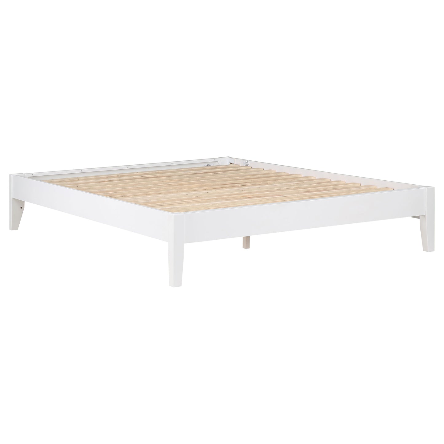 Cama de plataforma universal Hounslow Queen blanca