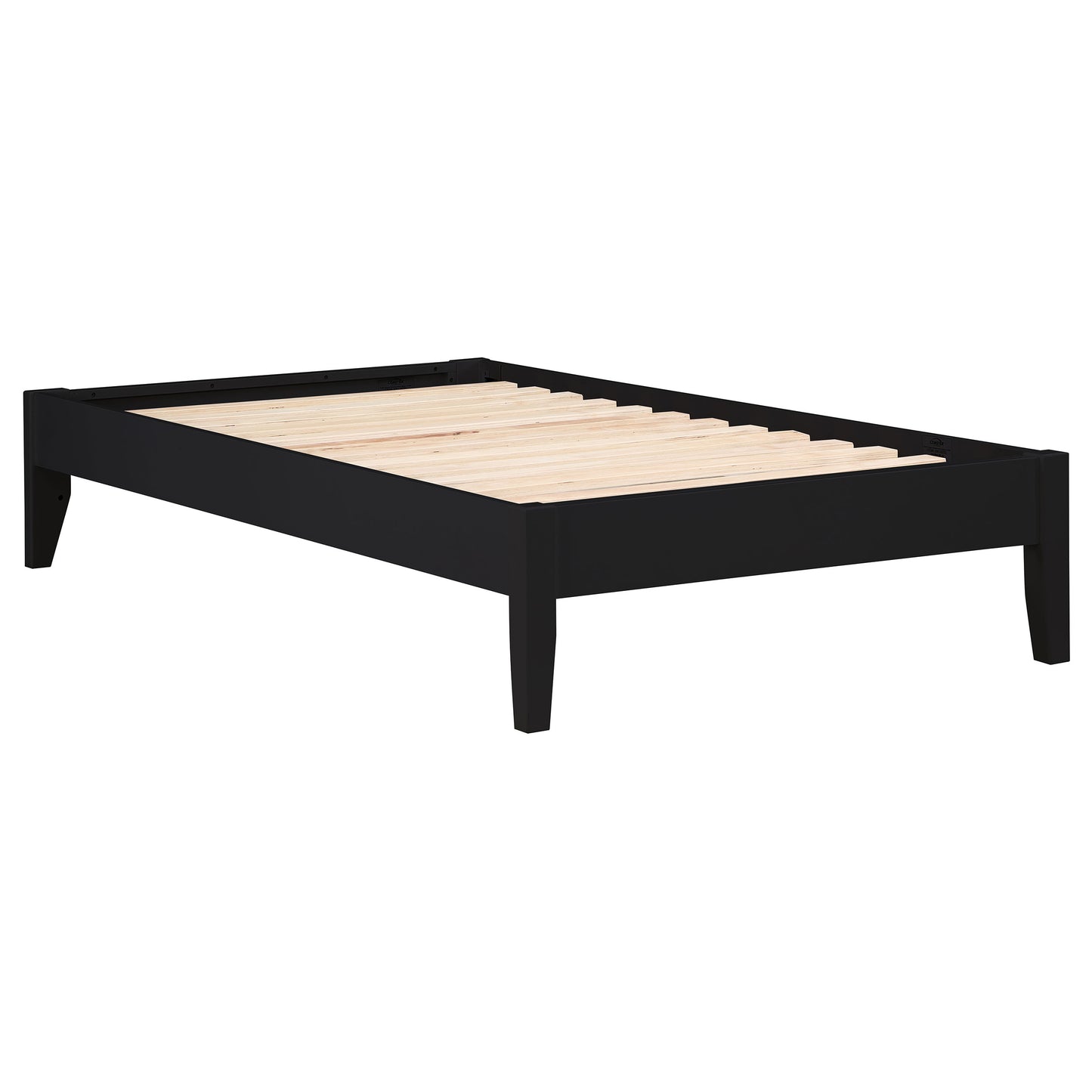 Cama de plataforma universal Hounslow Twin, color negro