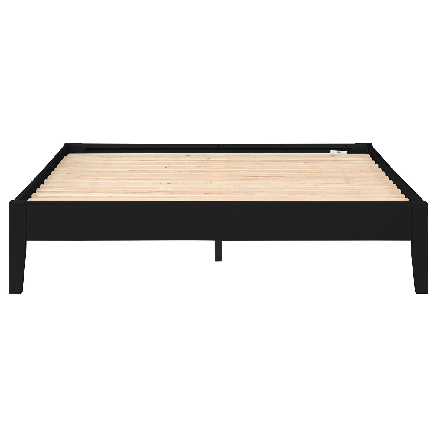 Cama Queen con plataforma universal Hounslow, color negro