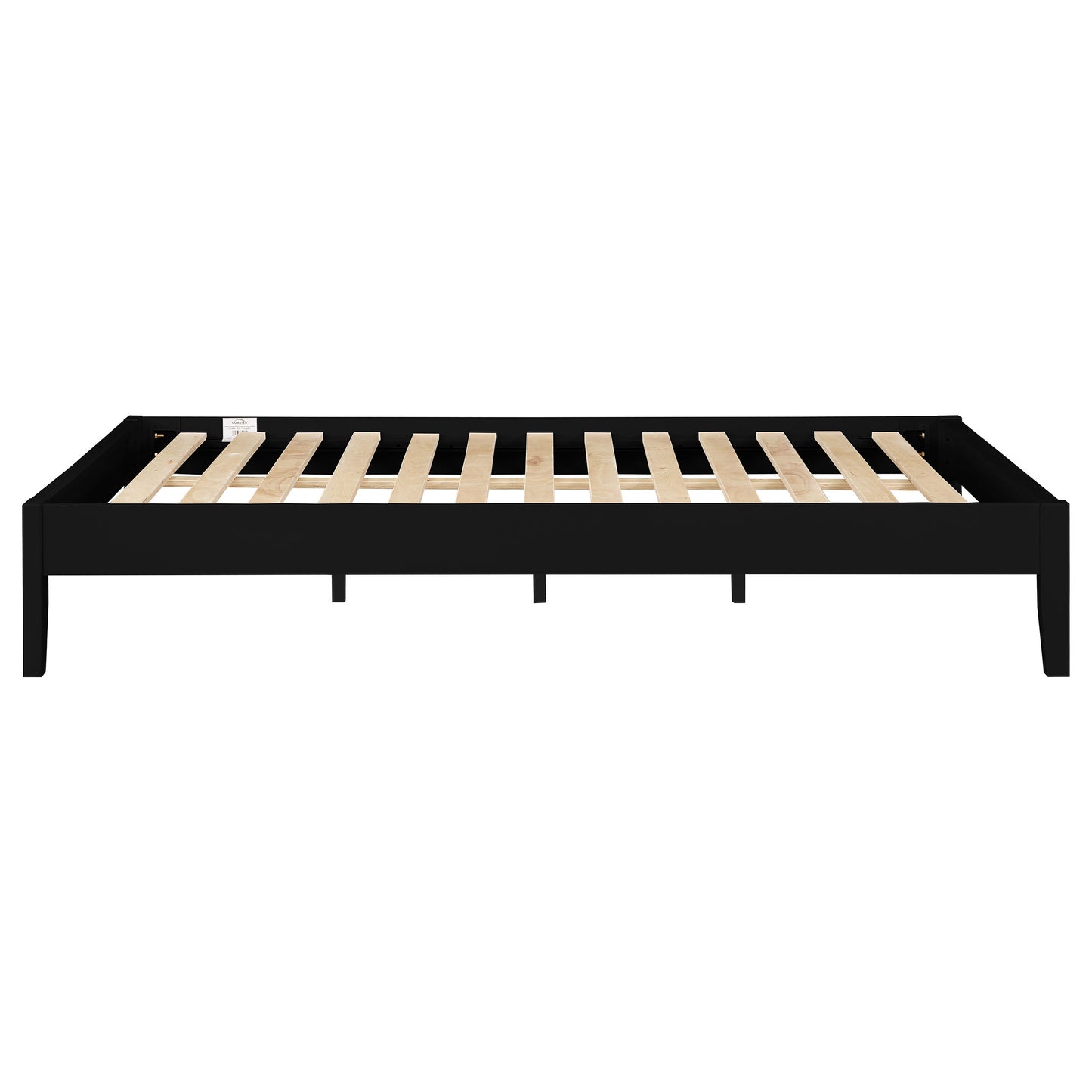 Cama Queen con plataforma universal Hounslow, color negro