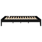 Cama Queen con plataforma universal Hounslow, color negro