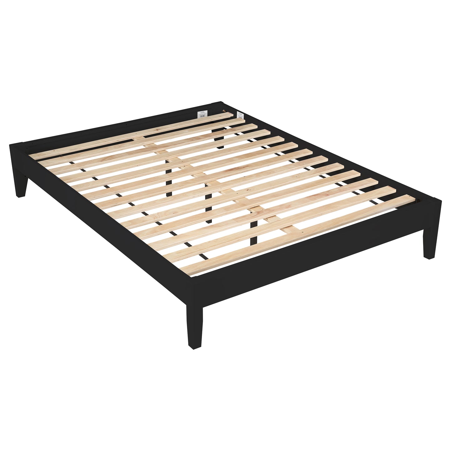 Cama Queen con plataforma universal Hounslow, color negro