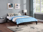 Cama Queen con plataforma universal Hounslow, color negro