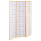 Biombo plegable Shoji de 3 paneles Carrie, color natural