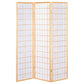 Biombo plegable Shoji de 3 paneles Carrie, color natural