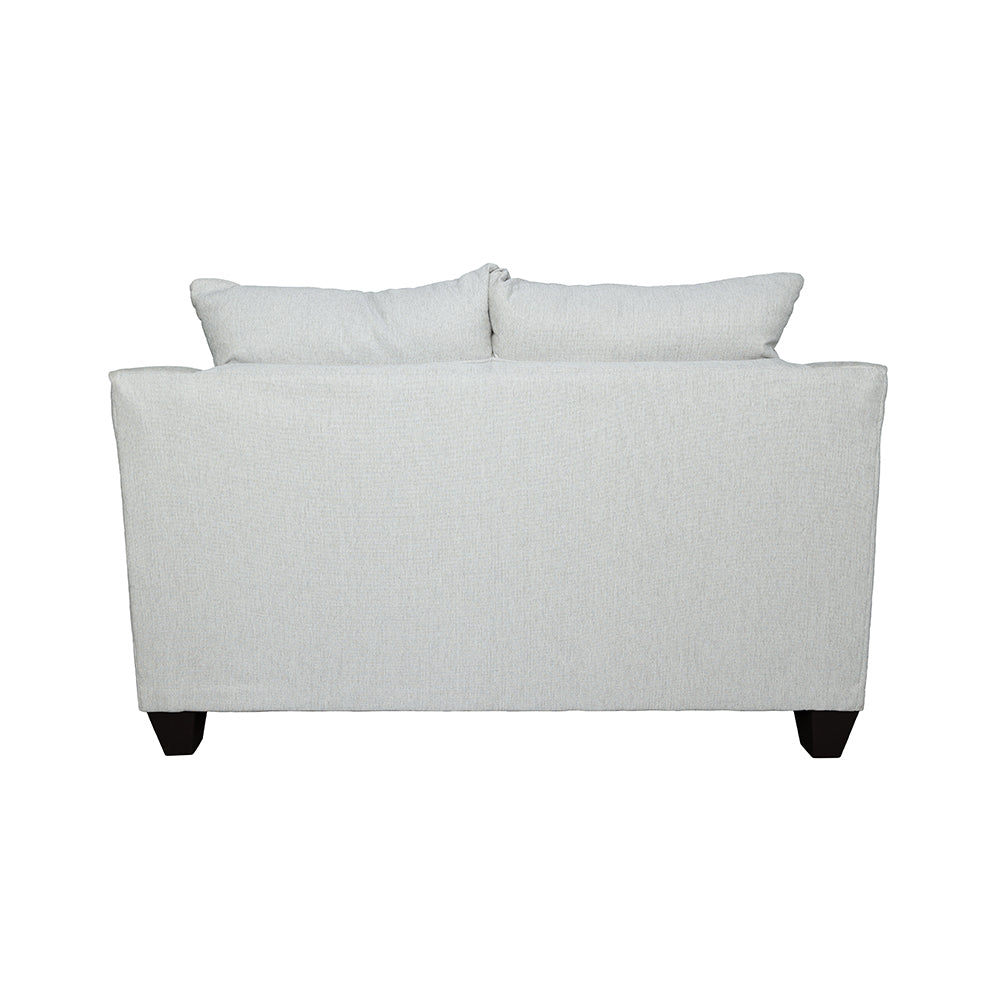 Loveseat tapizado con brazos acampanados Salizar color arena