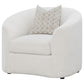 Sillón Rainn Boucle tapizado con brazos inclinados, color Latte