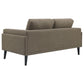 Rilynn 3-piece Upholstered Track Arms Sofa Set Brown