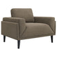 Rilynn 3-piece Upholstered Track Arms Sofa Set Brown