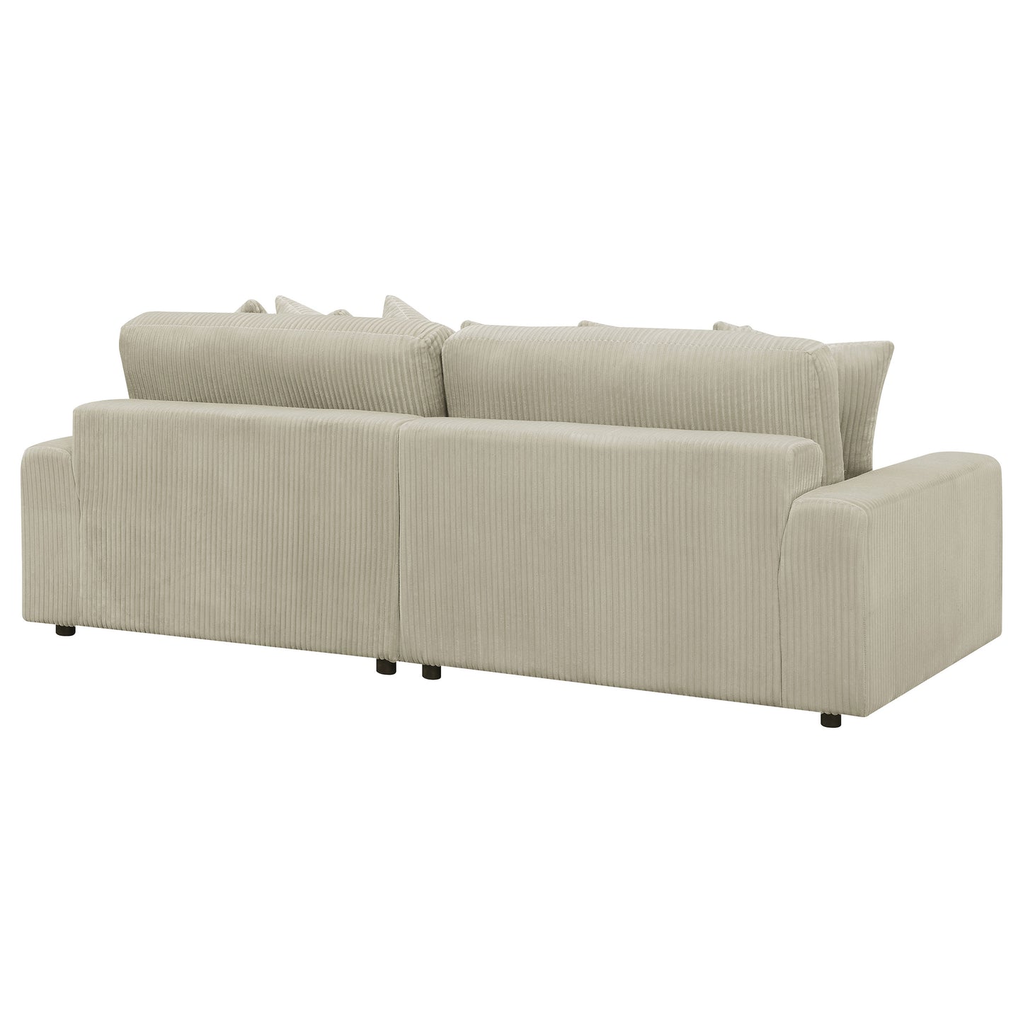 Sofá chaise longue reversible tapizado Blaine color arena