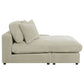 Sofá chaise longue reversible tapizado Blaine color arena