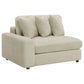 Sofá chaise longue reversible tapizado Blaine color arena