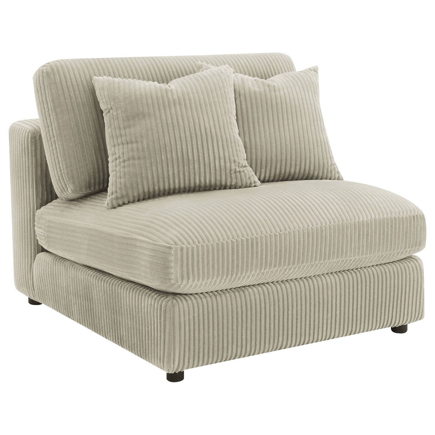 Sofá chaise longue reversible tapizado Blaine color arena