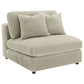 Sofá chaise longue reversible tapizado Blaine color arena