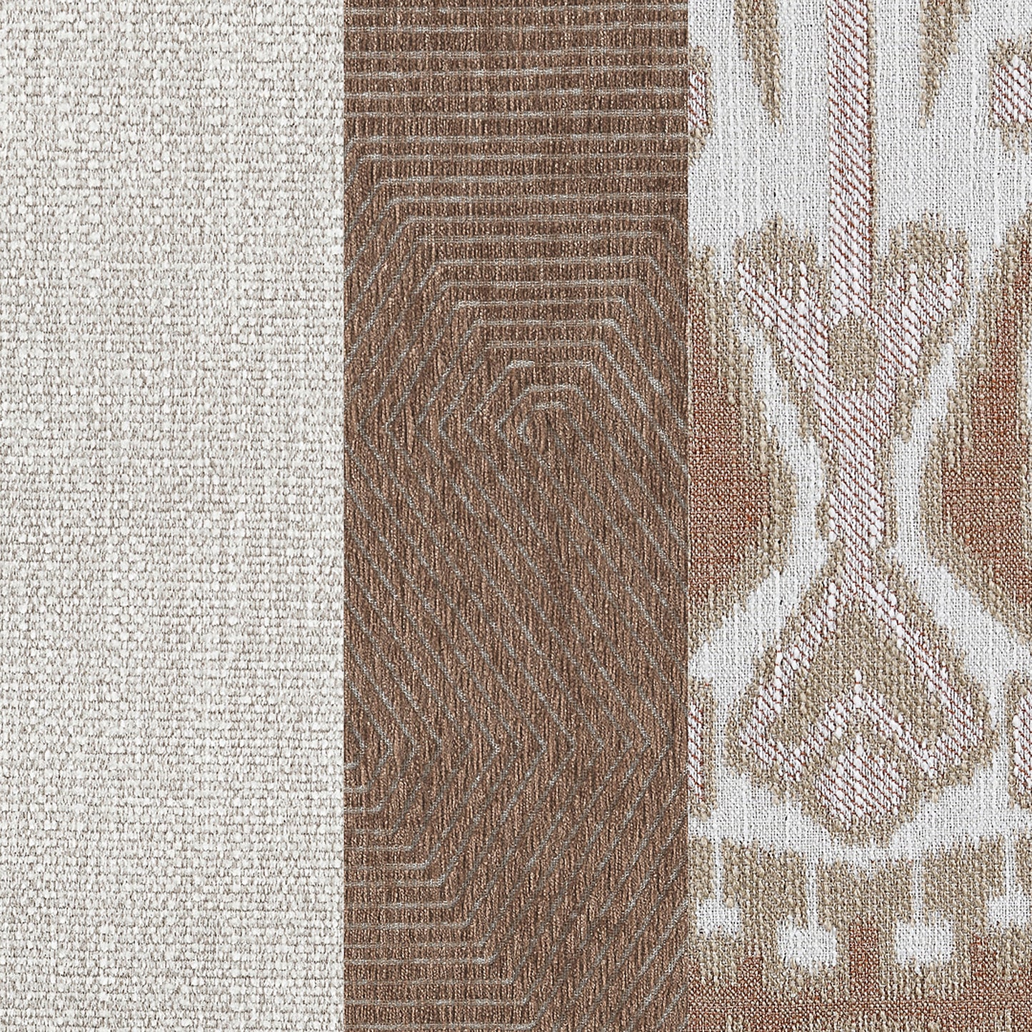 Conjunto de sofá tapizado de 2 piezas con brazos inclinados Christine en beige