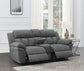 Loveseat eléctrico tapizado Bahrain en color carbón