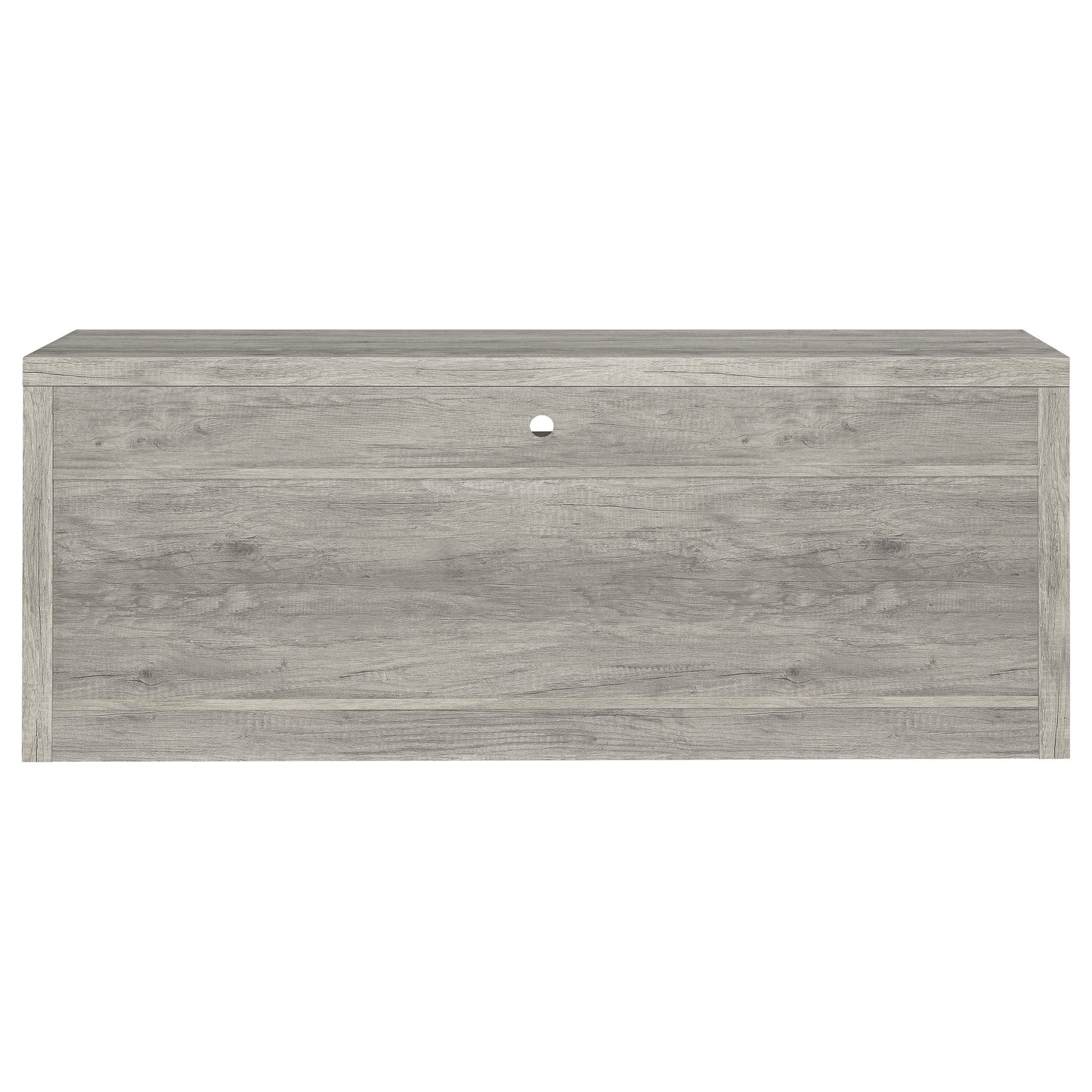 Mueble para TV Burke de 59 pulgadas, madera de ingeniería con dos cajones, color gris Driftwood