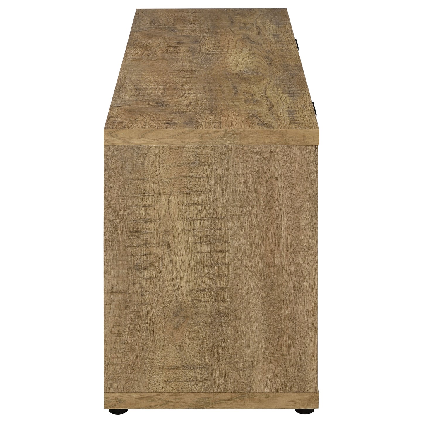 Mueble para TV Tabby de 4 puertas de madera de ingeniería de 60 pulgadas en color mango