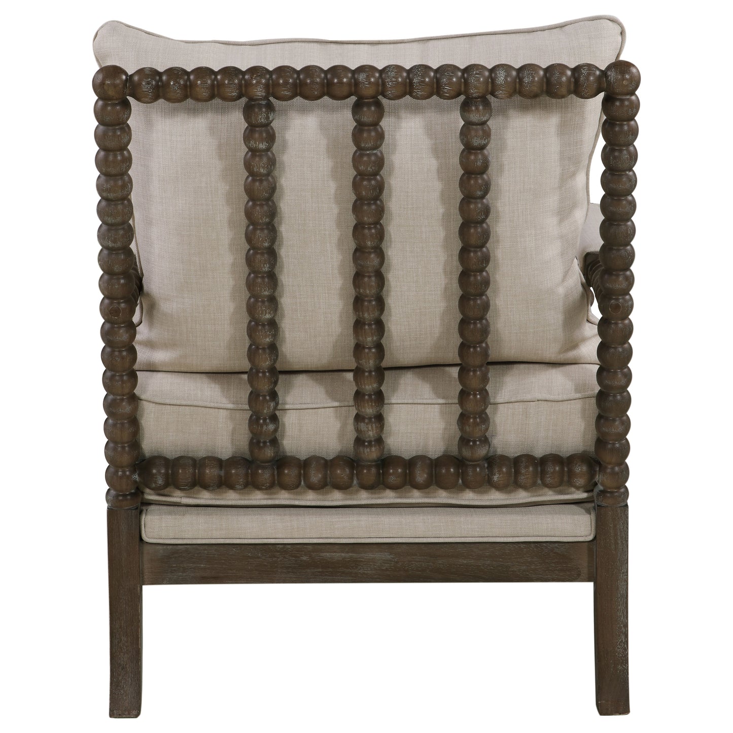 Sillón decorativo Bobbin tapizado Blanchett en beige y natural