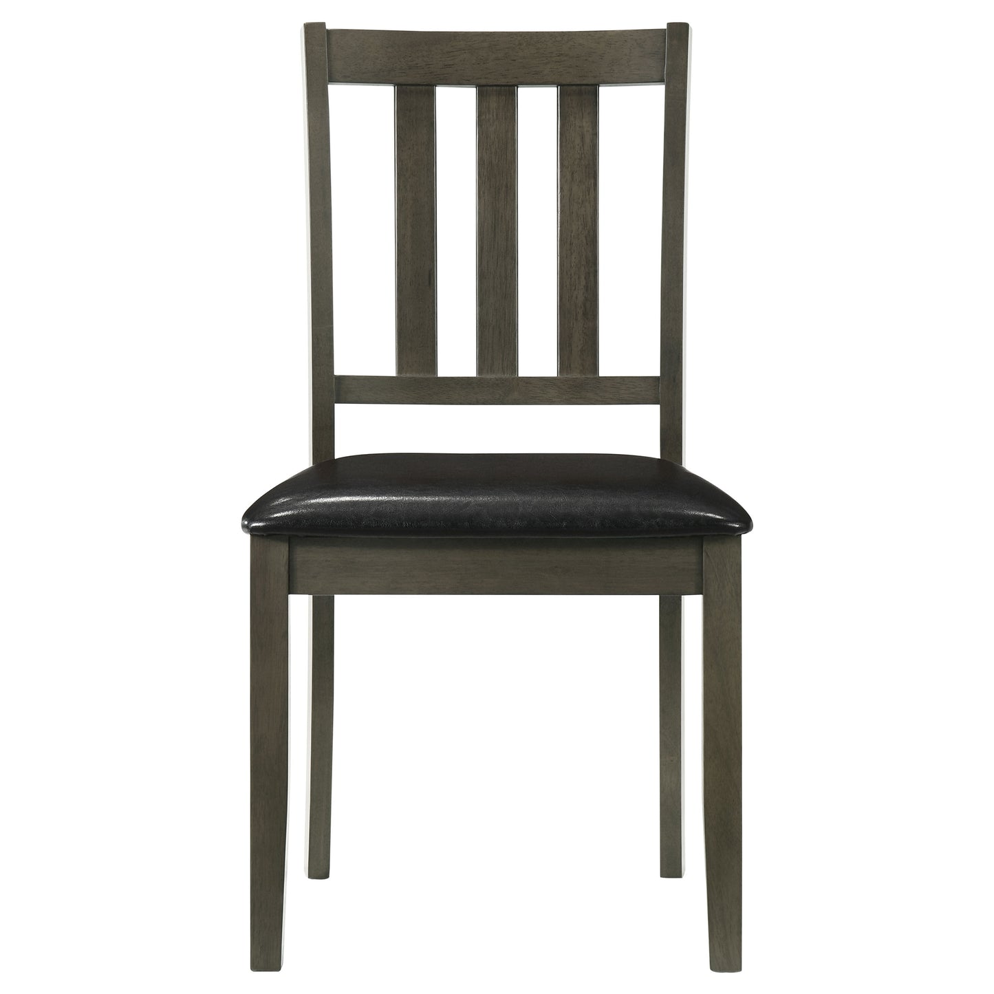 Juego de mesa de comedor cuadrada Parkwood de 5 piezas en color carbón