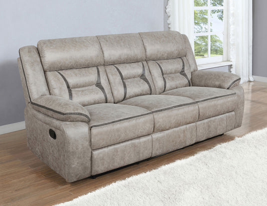 Greer Upholstered Tufted Back Motion Sofa