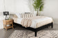 Cama Queen con plataforma universal Hounslow, color negro