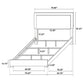 Juego de dormitorio Marceline de 4 piezas Eastern King en blanco