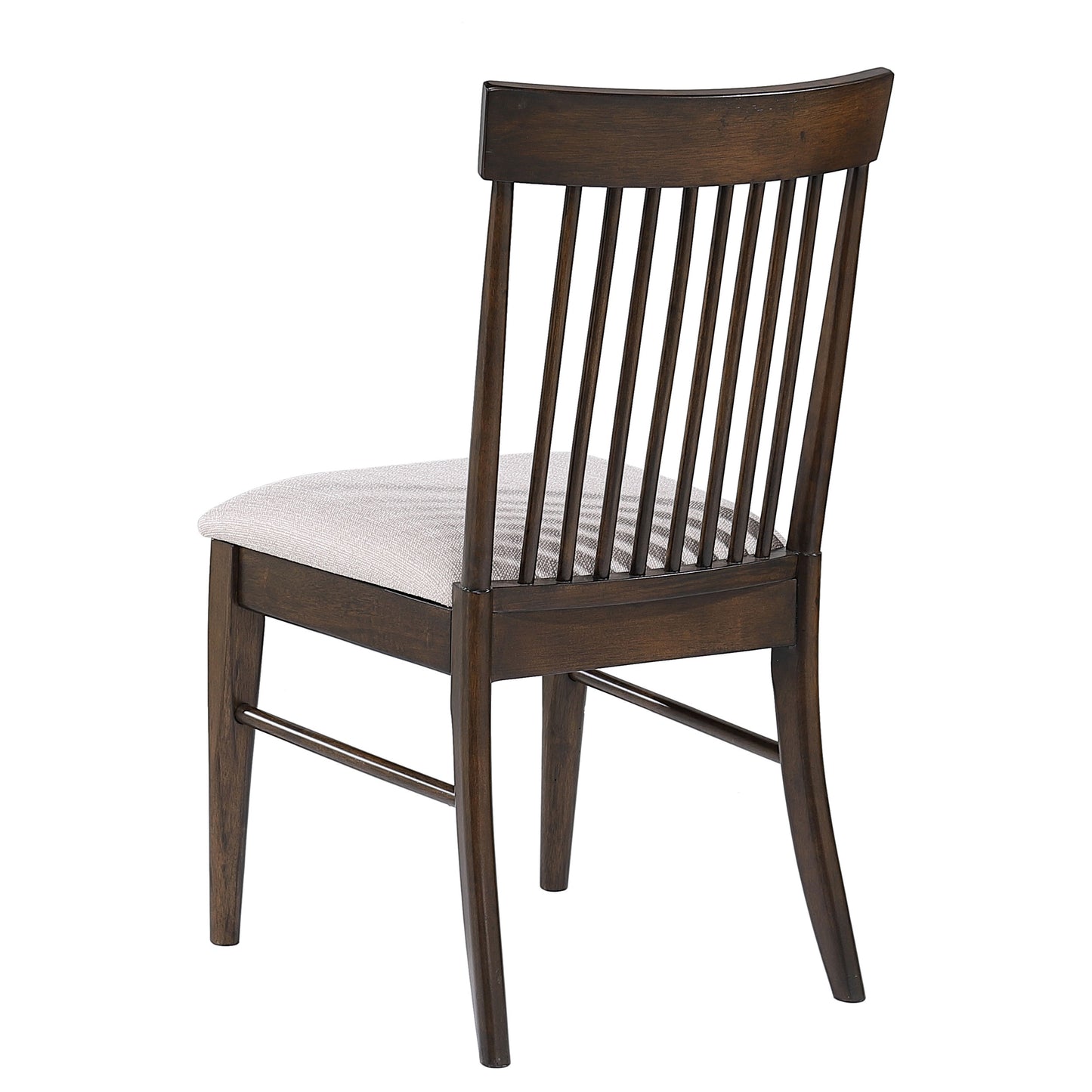 Juego de mesa de comedor redonda Everton de 5 piezas de 53 pulgadas en nogal oscuro