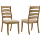 Silla de comedor Danvers Wood de roble marrón (juego de 2)
