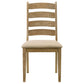 Silla de comedor Danvers Wood de roble marrón (juego de 2)