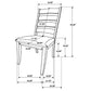 Silla de comedor Danvers Wood de roble marrón (juego de 2)