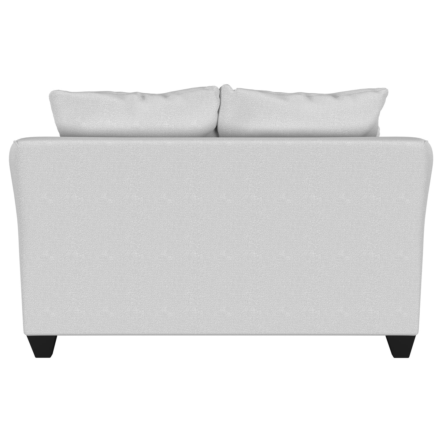 Loveseat tapizado con brazos acampanados Salizar color arena