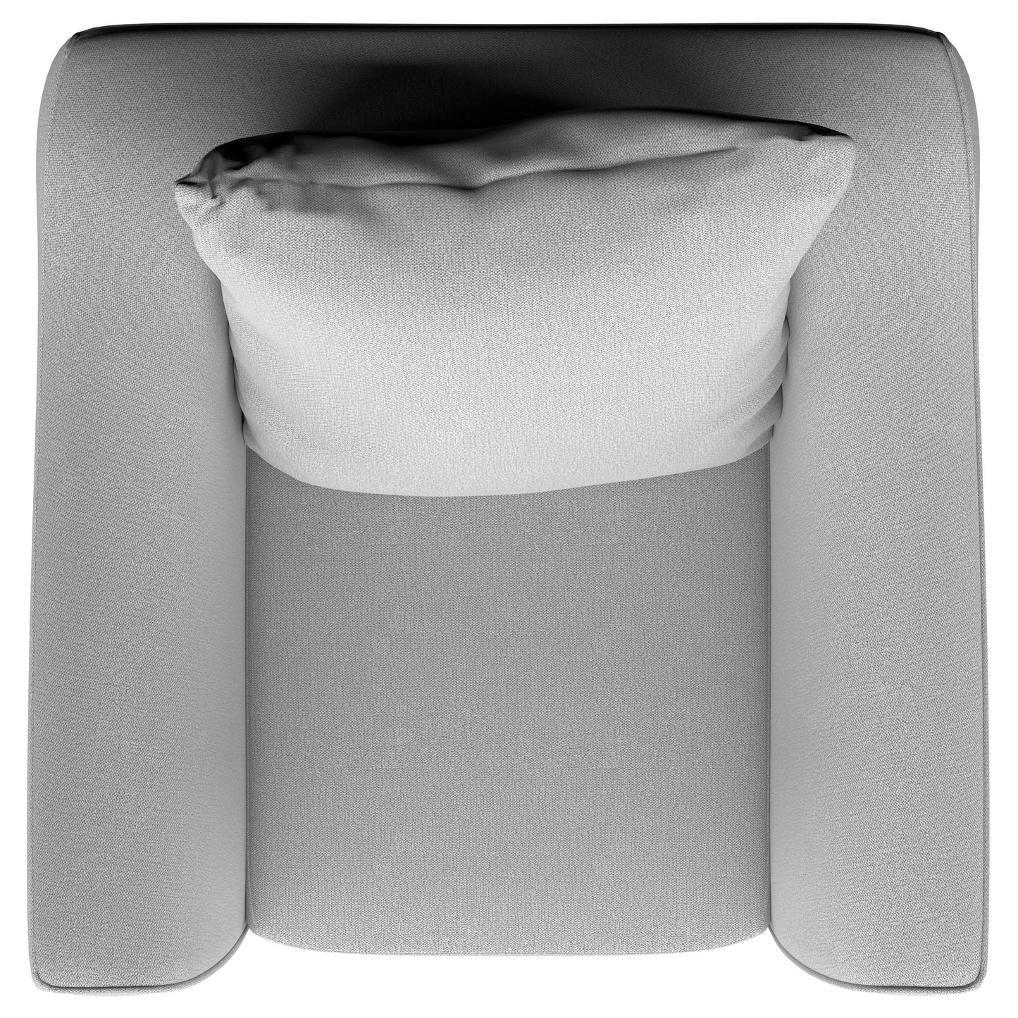 Sillón Salizar tapizado con brazos acampanados, color arena