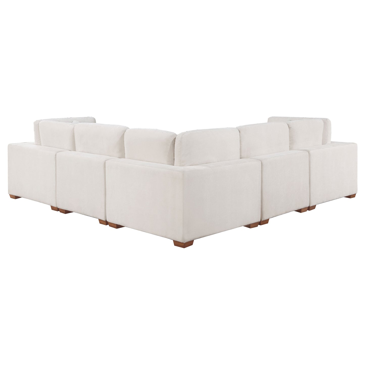 Lakeview 5-piece Upholstered Modular Sectional Sofa Ivory